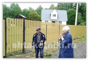 Фото забора штакетник RAL 1014 бежевый в Кирове